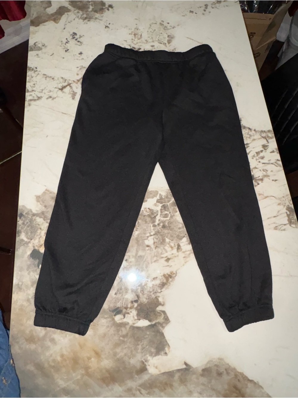 Classic Black Women's Elastic-Waist Jogger Pants